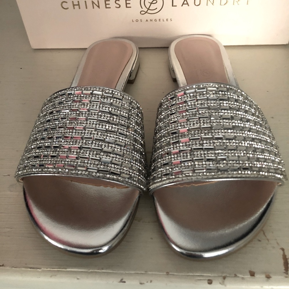 Silver Slides / Sandals